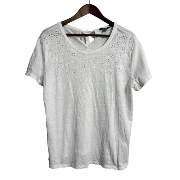 Lauren Ralph Lauren Tops - Lauren Ralph Lauren White Eyelet Short Sleeve Top